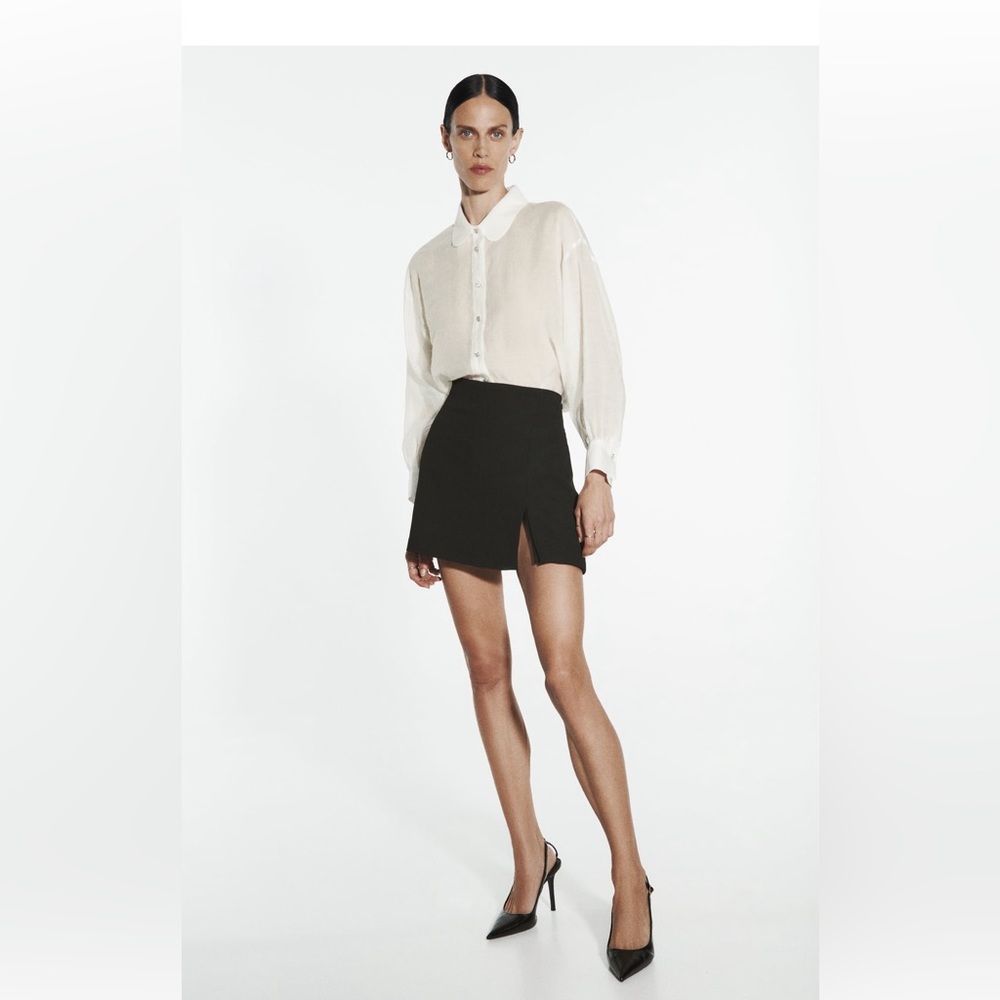 Zara semi-sheer top